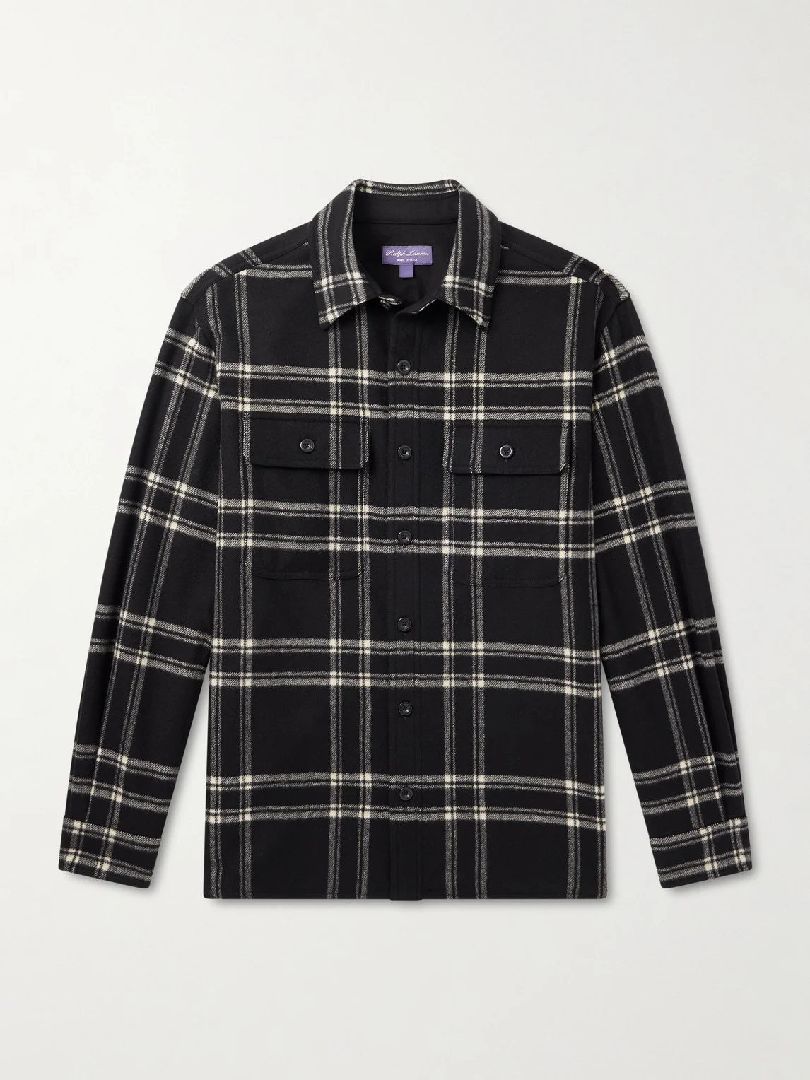 Gable Checked Wool-Flannel Shirt - 1