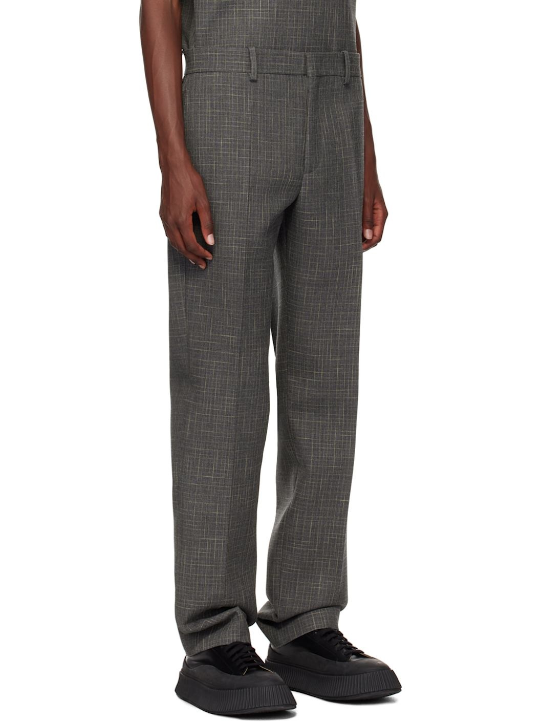 Gray Creased Trousers - 2