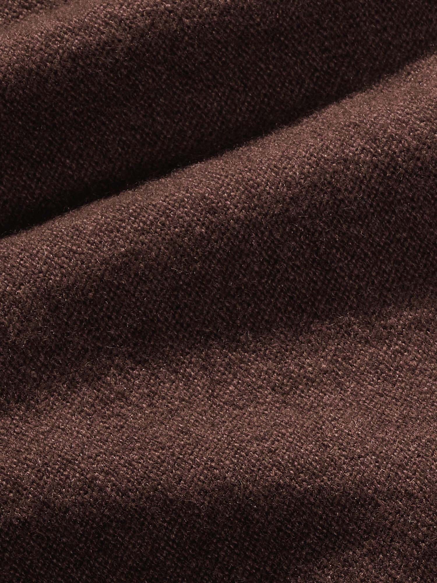 Womens Recycled Cashmere Track Pants - Chestnut Brown - 4
