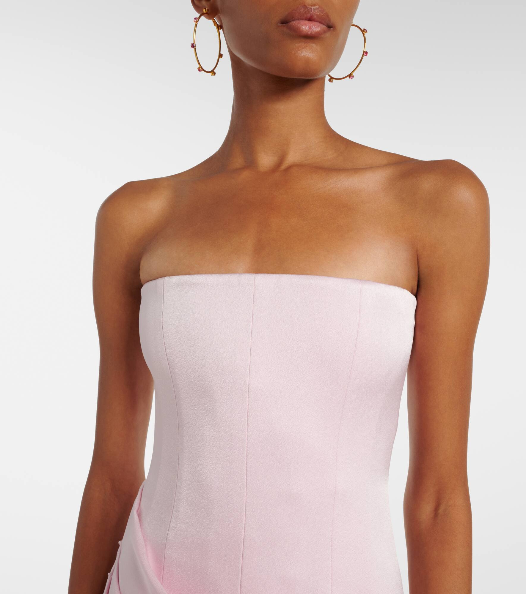 Draped bustier gown - 4