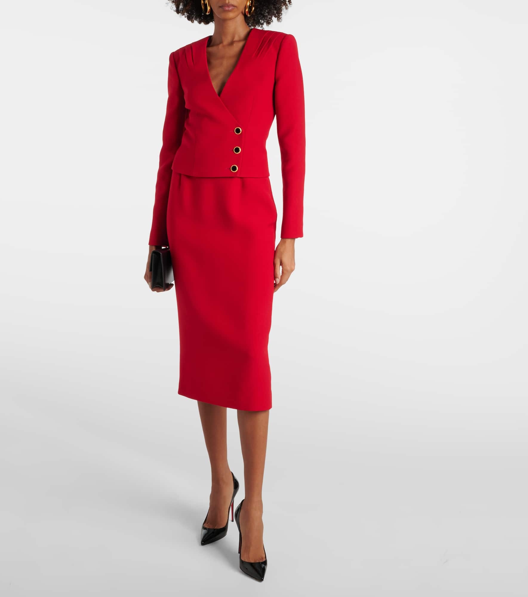 Pleated wool blazer - 2