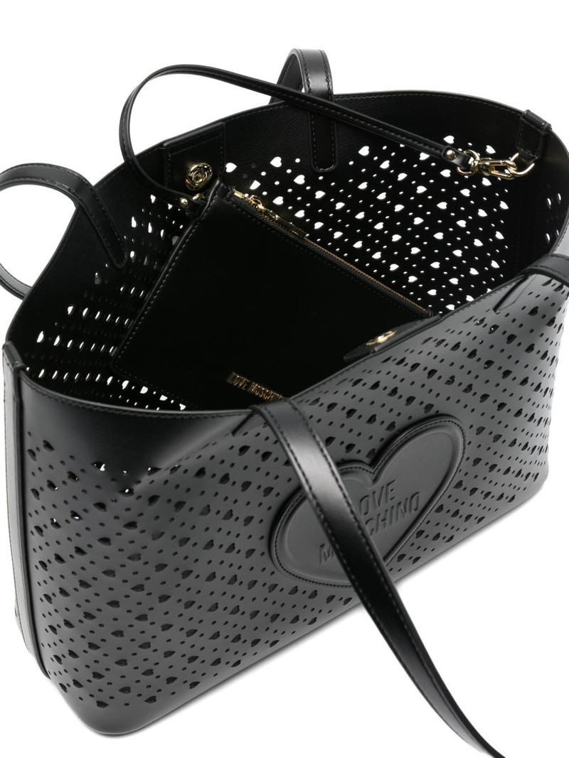 heart cut-out tote bag 4