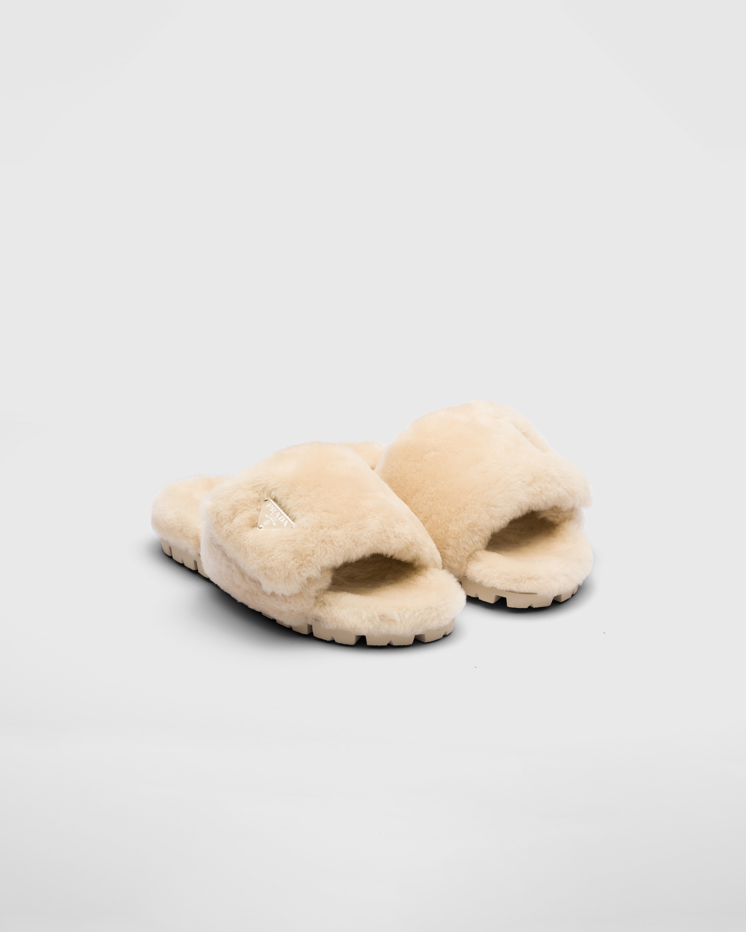 Shearling slides - 1