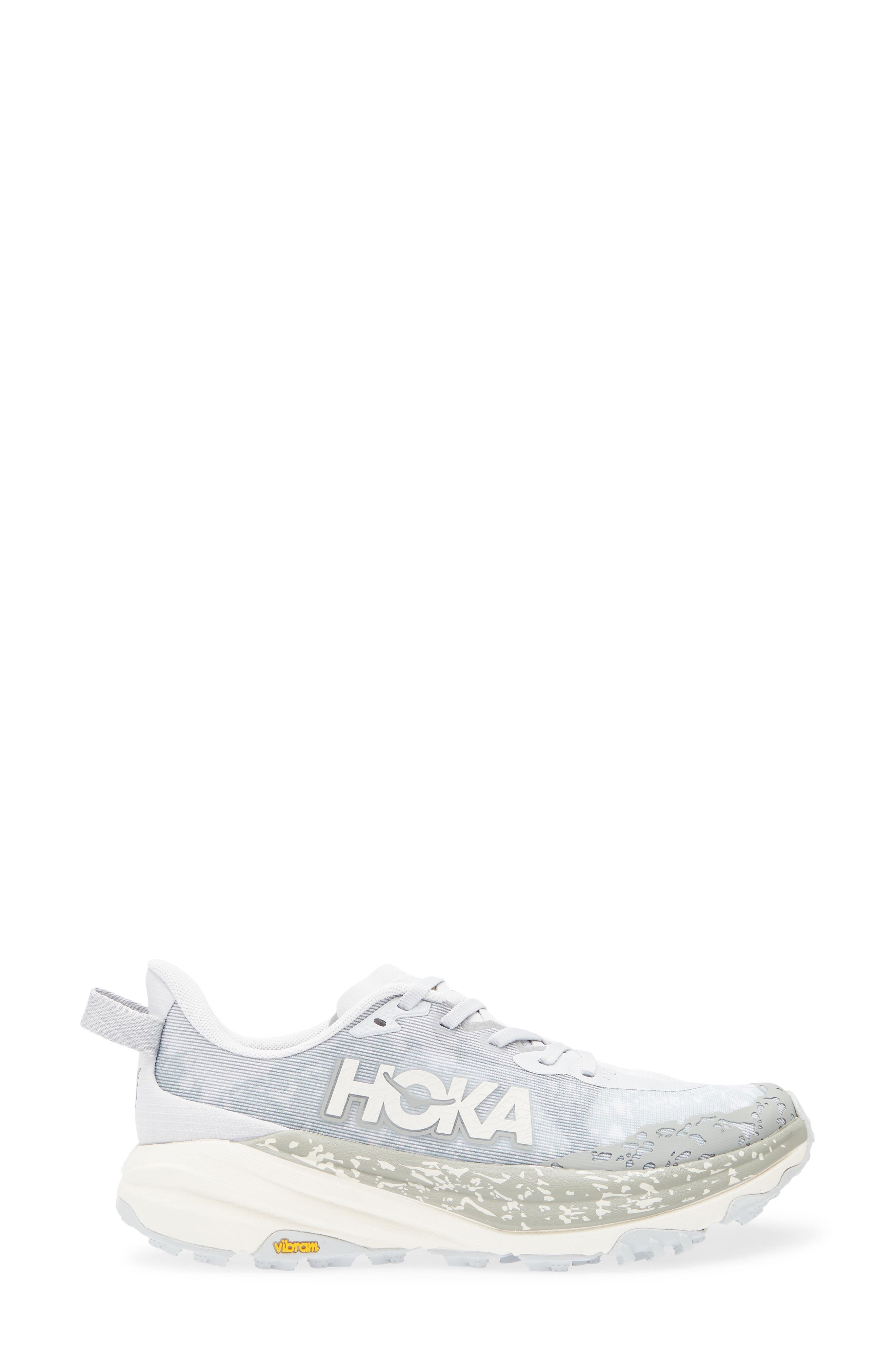 HOKA Speedgoat 6 Trail Running Shoe in Cosmic Grey /Alabaster at Nordstrom - 3