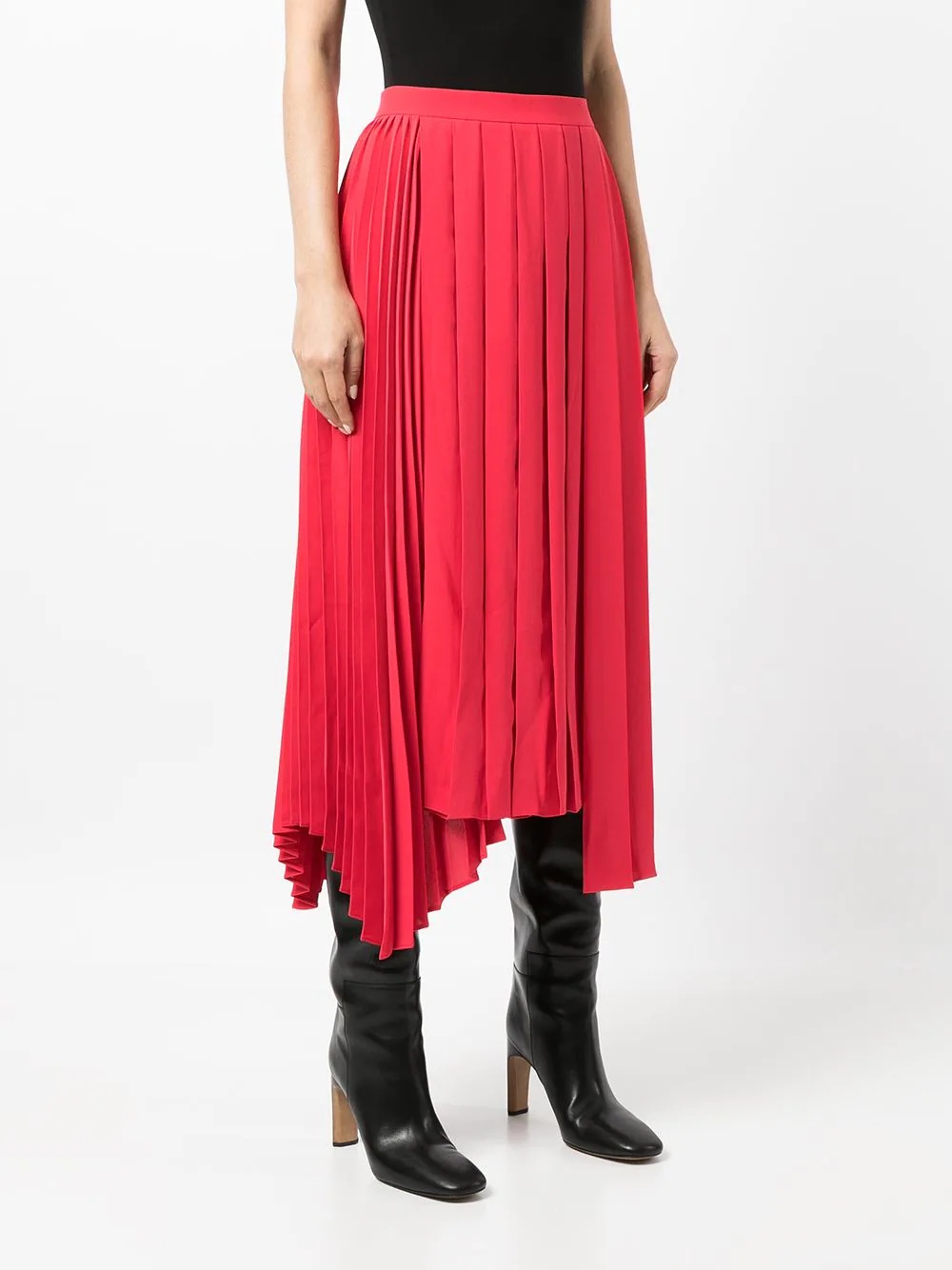 pleated mid-length skirt - 3