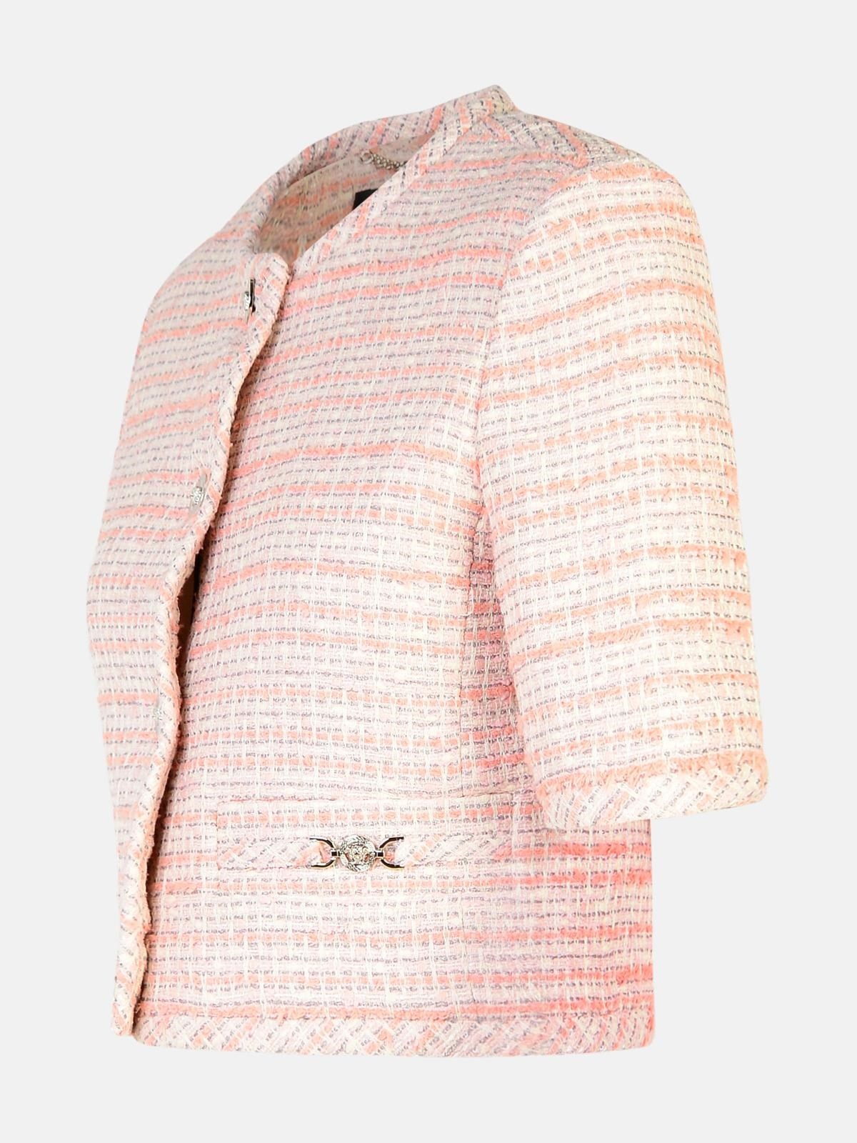 PINK COTTON BLEND JACKET - 2