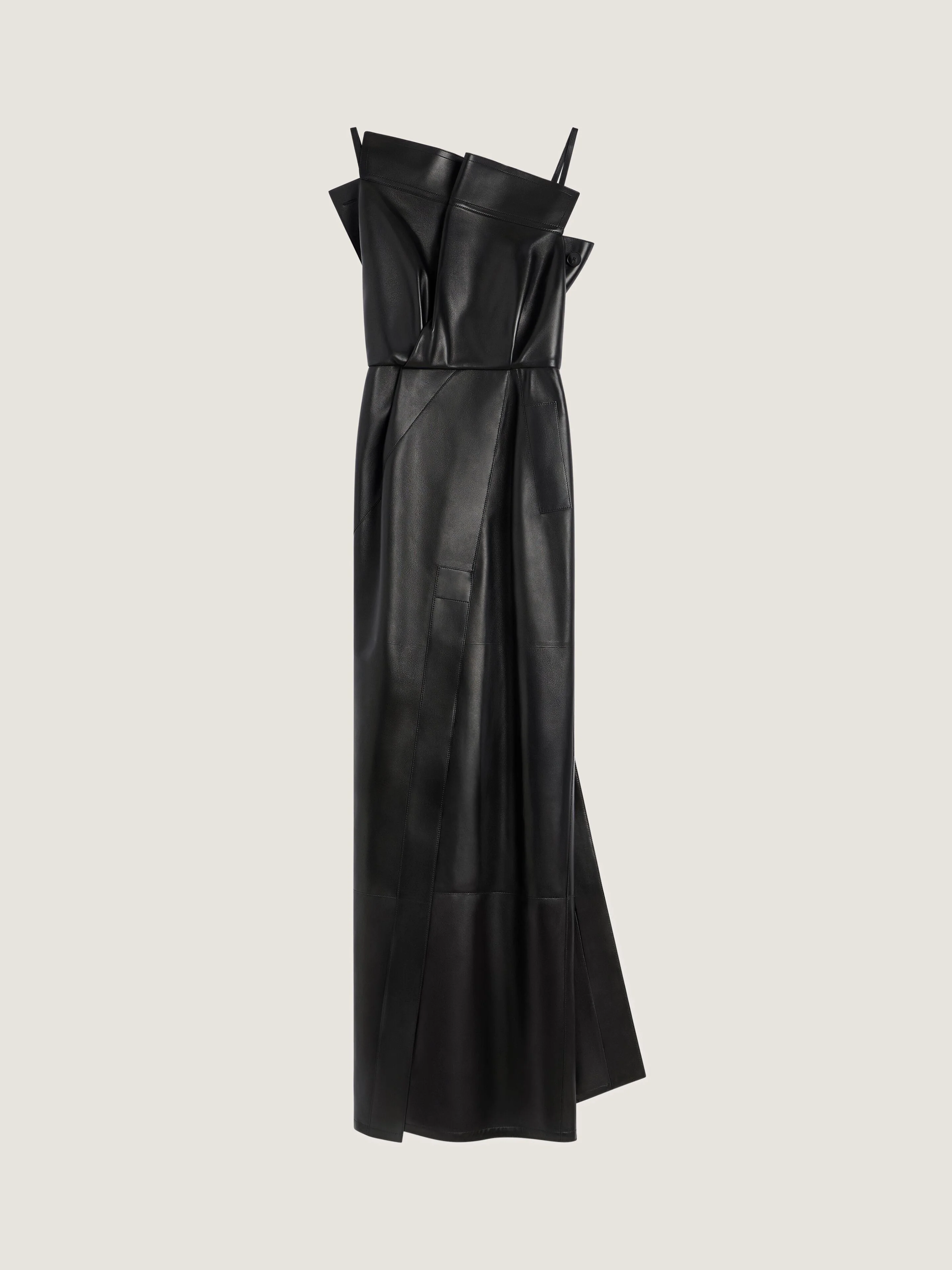 TRENCH LONG DRESS IN LEATHER - 1