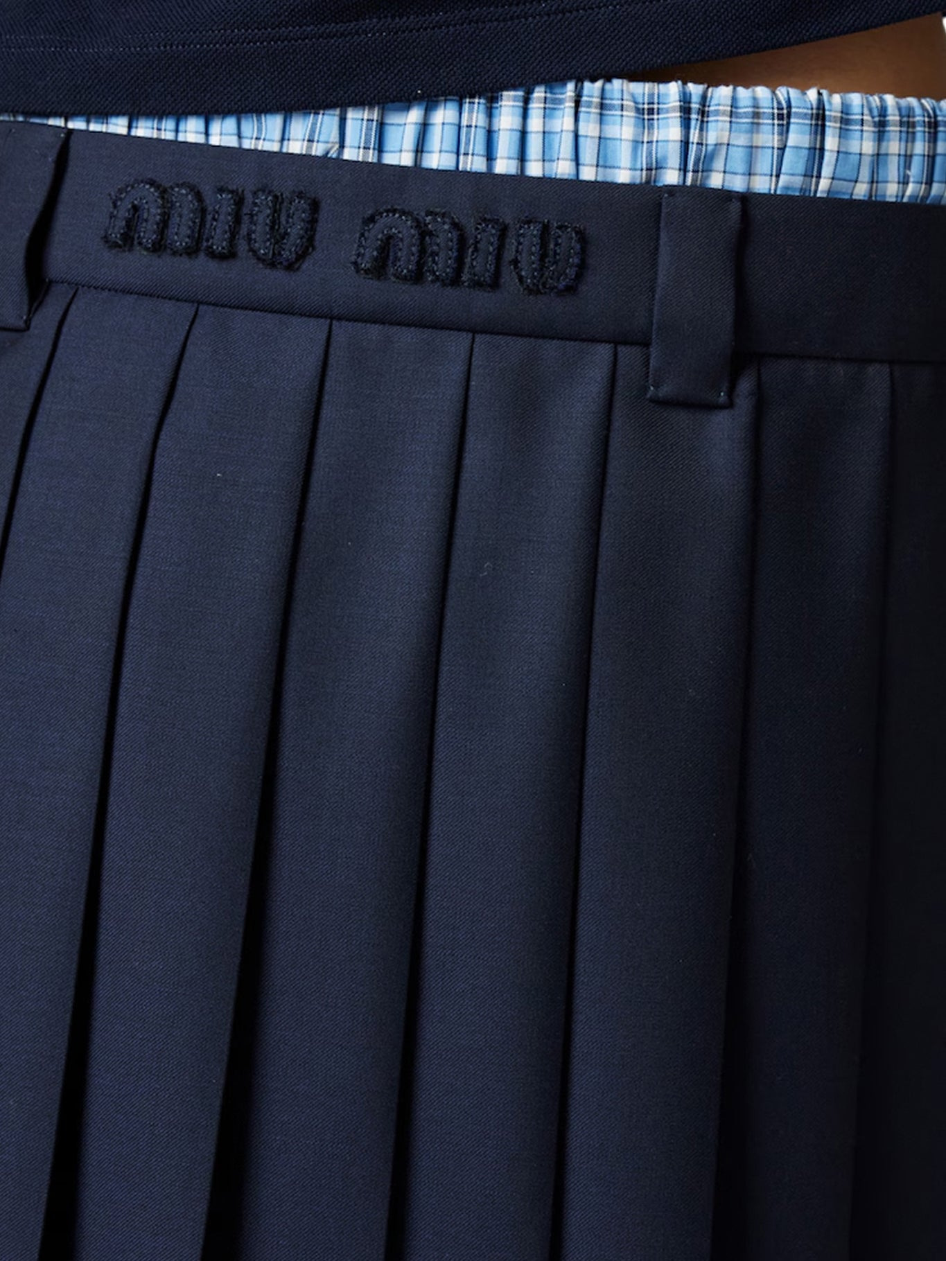 PLEATED BATAVIA MINISKIRT - 4