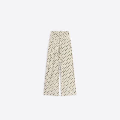 BALENCIAGA Men's Year Of The Tiger Typo Pyjama Pants in Beige outlook