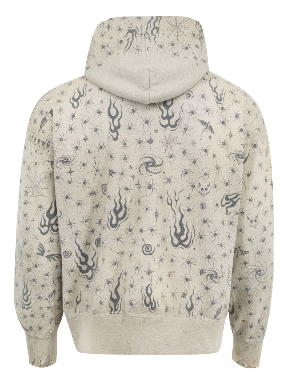 distressed-effect hoodie - 2