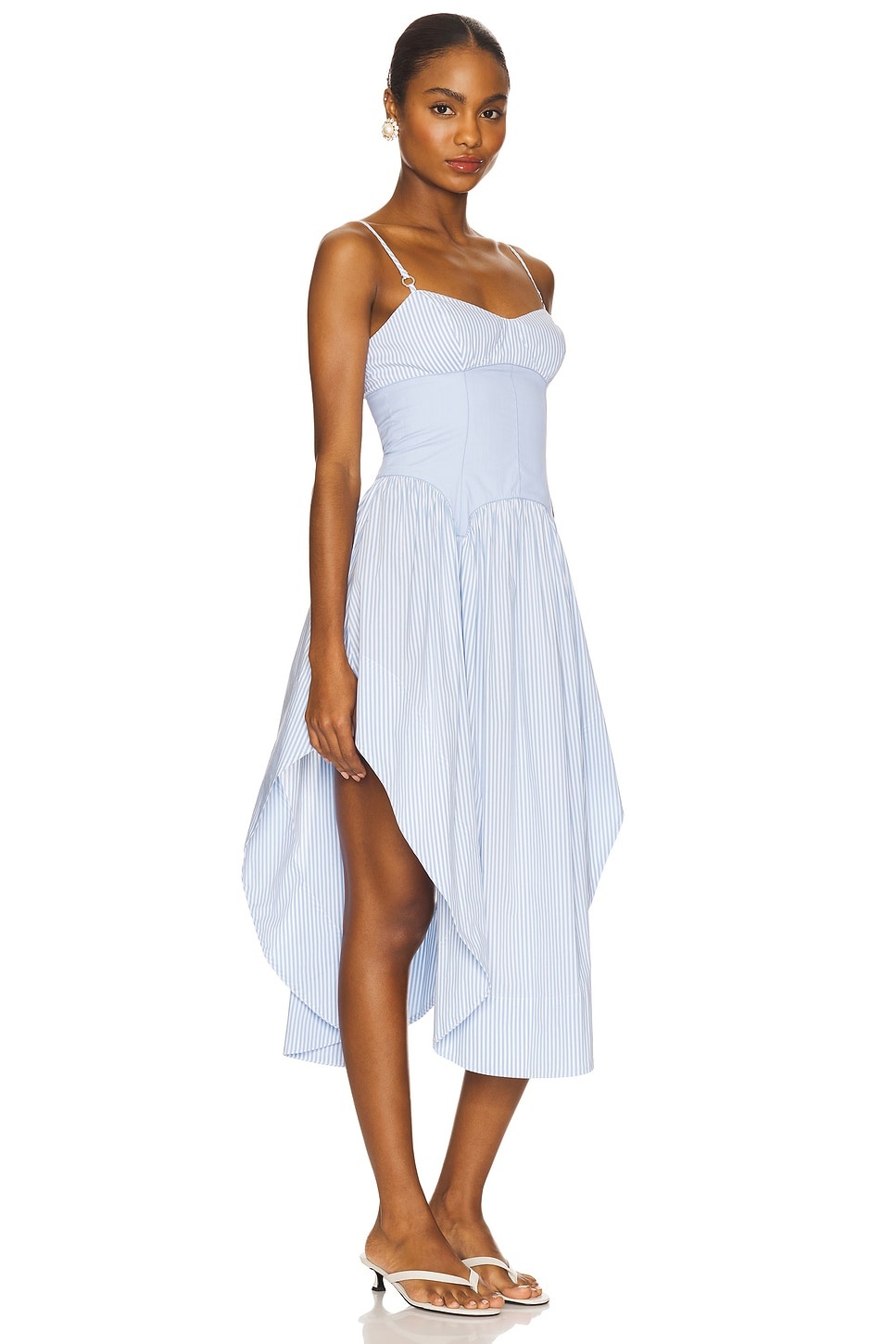 Poplin Cupped Midi Dress - 3