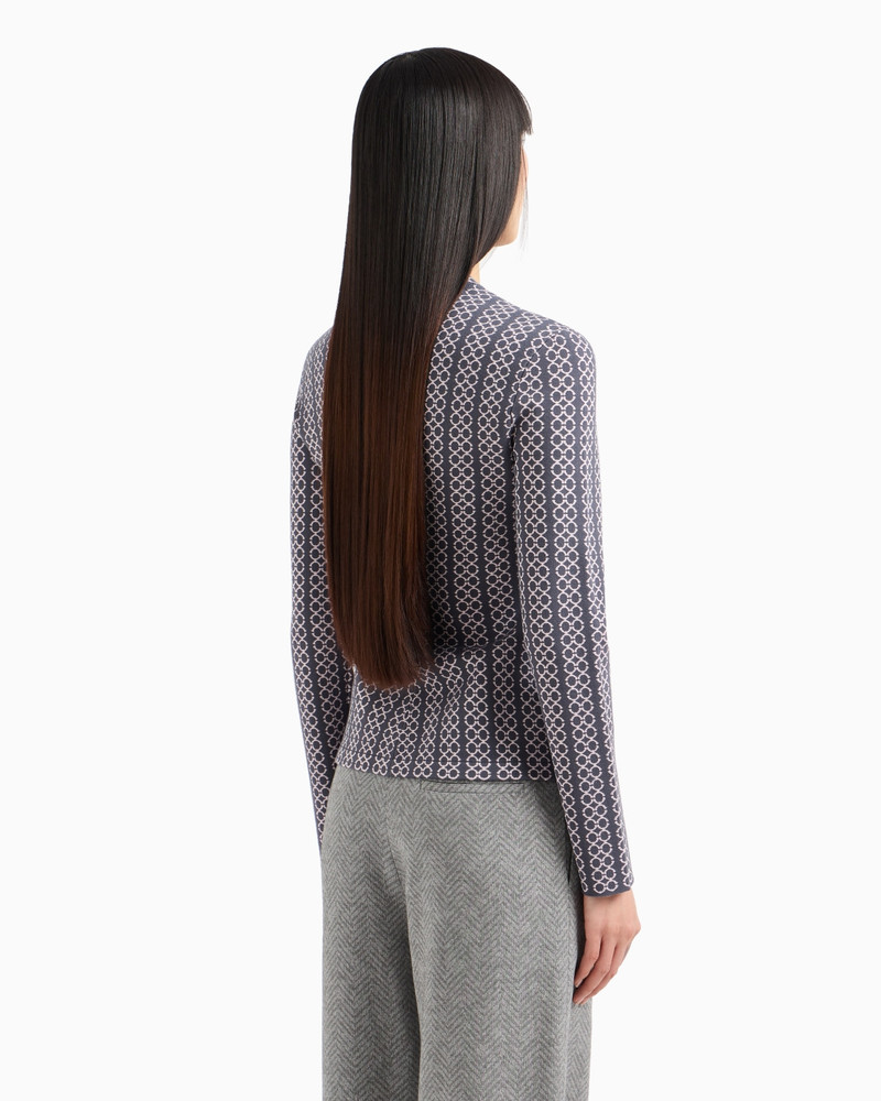 GURU-COLLAR JACKET IN TWO-TONE JACQUARD 3