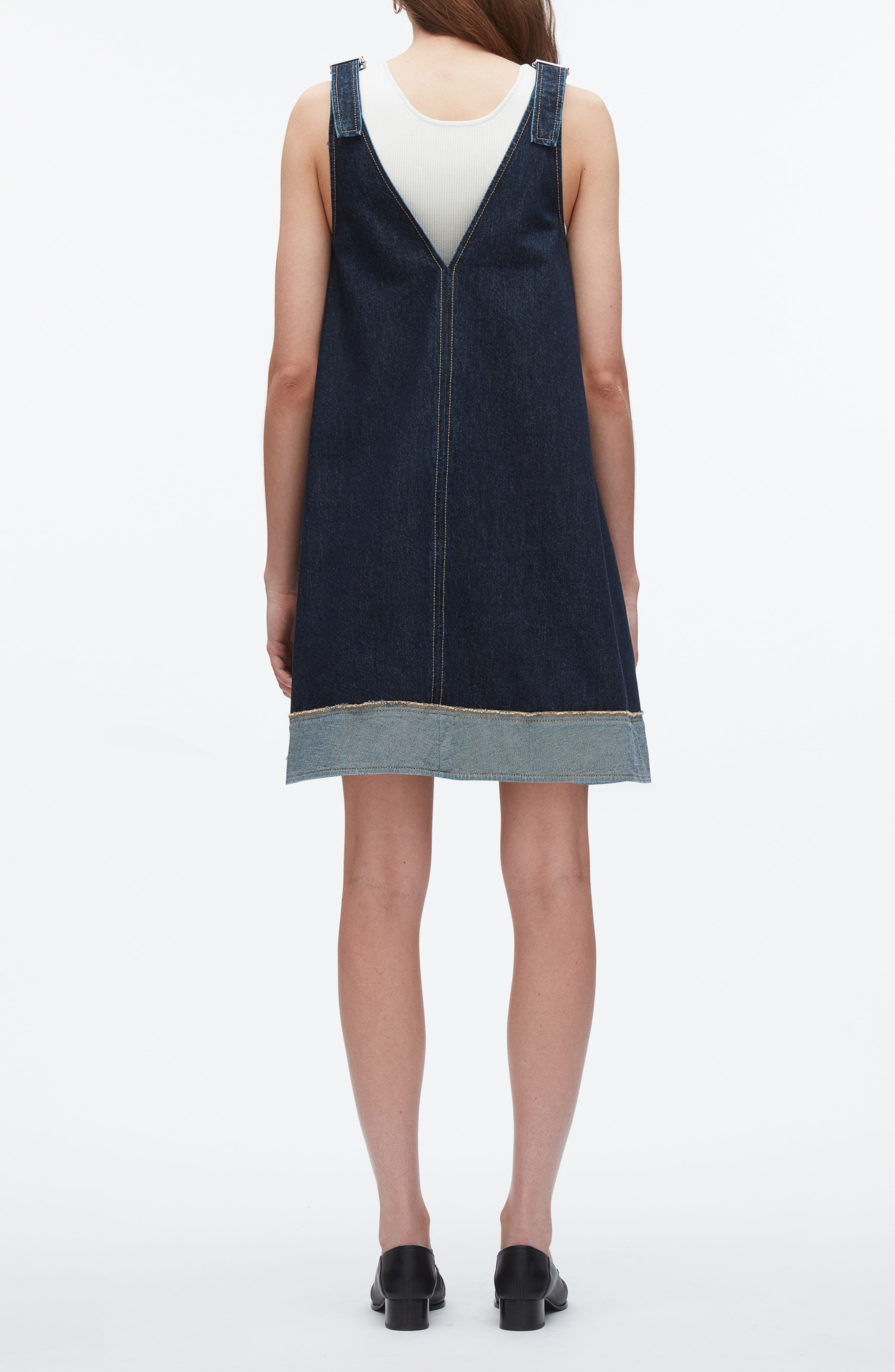 3.1 Phillip Lim Sleeveless Trapeze Minidress in Dark Indigo at Nordstrom - 3