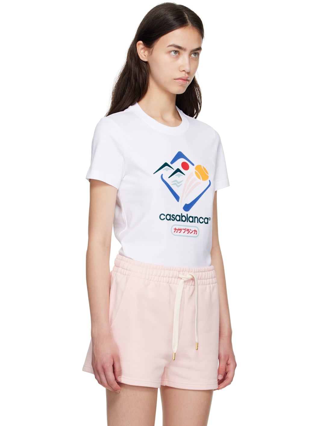 White 'Casablanca' Montagne Sportif T-shirt - 2