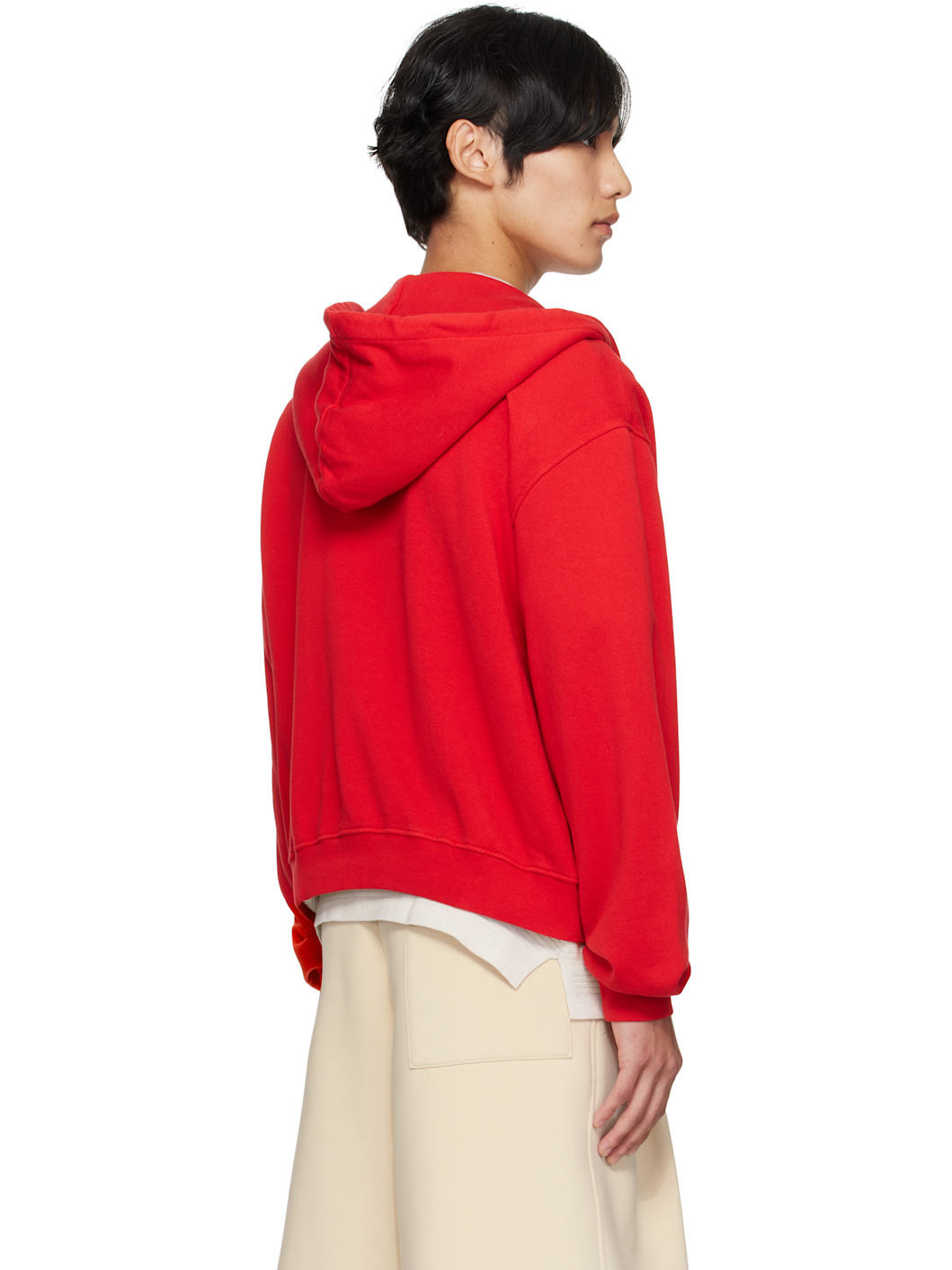 Red Daily Zip Hoodie - 3