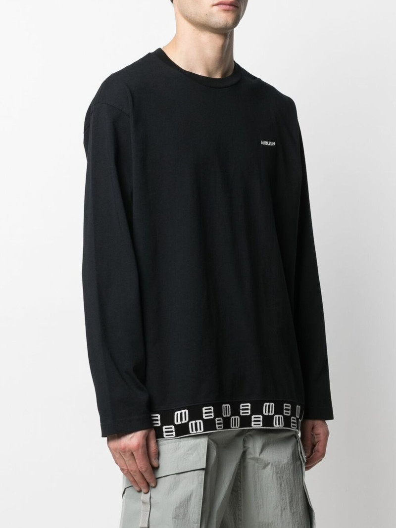 logo-print long-sleeved T-shirt 3