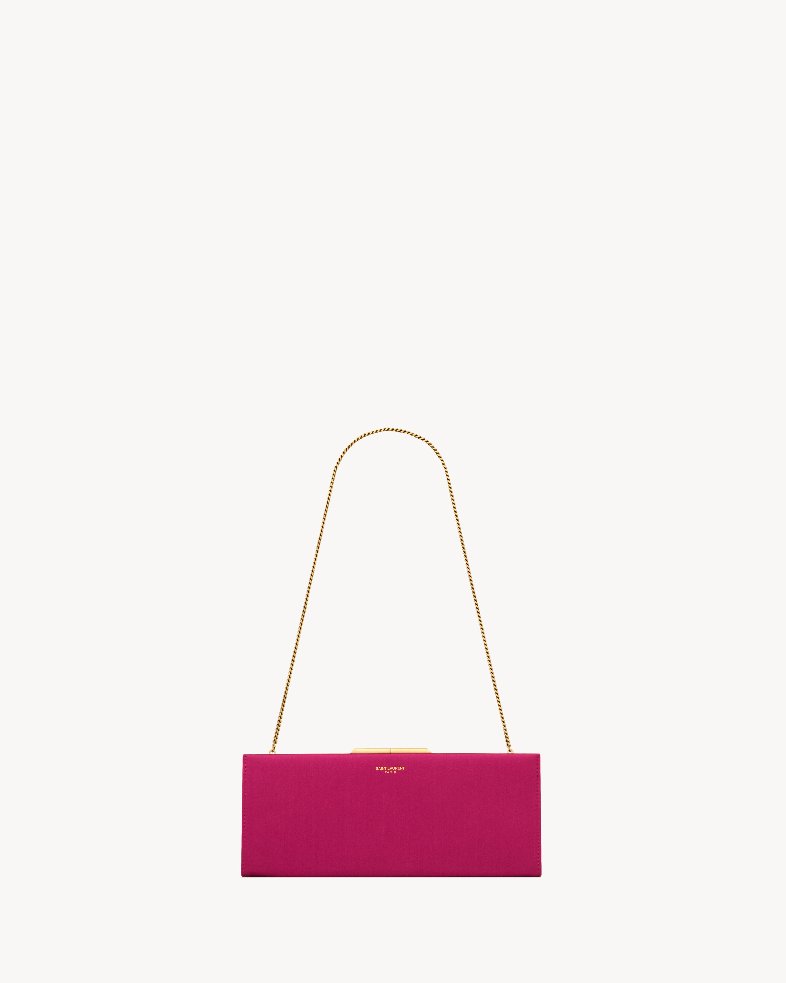 MIDNIGHT SMALL CLUTCH IN SATIN - 2