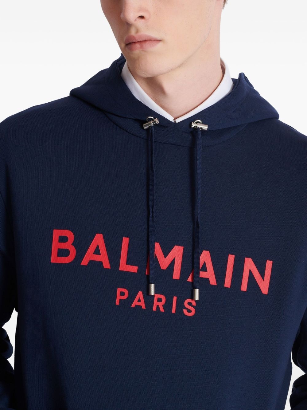 logo-print hoodie - 7