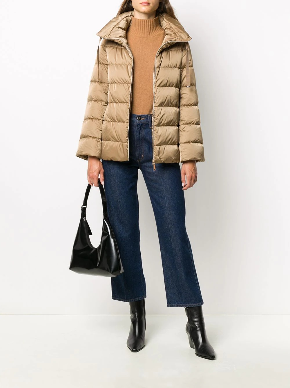 high-neck puffer jacket - 2