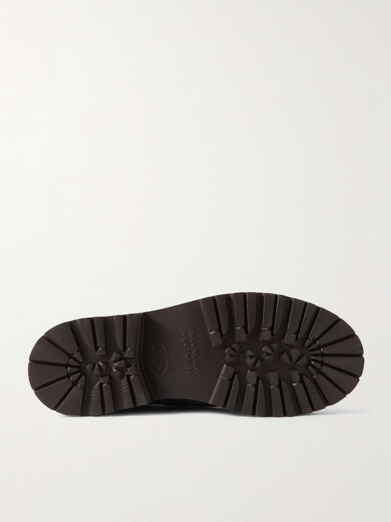 Cashmere-Trimmed Suede Boots 3