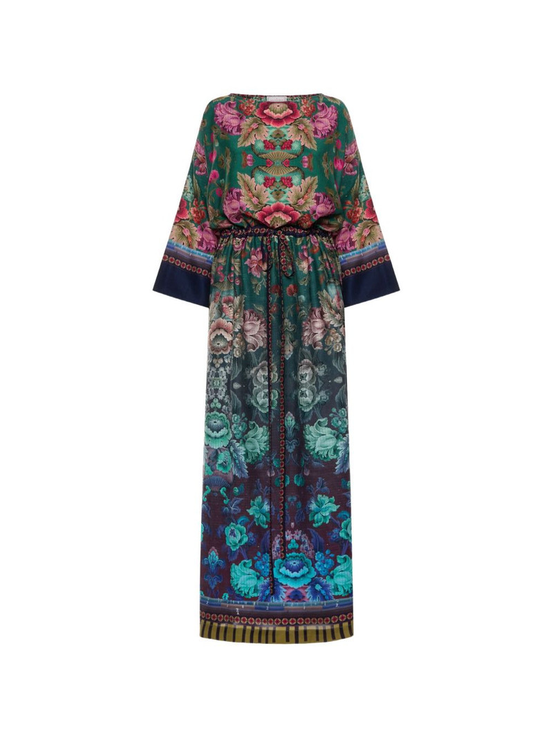 belted floral-print maxi dress 1