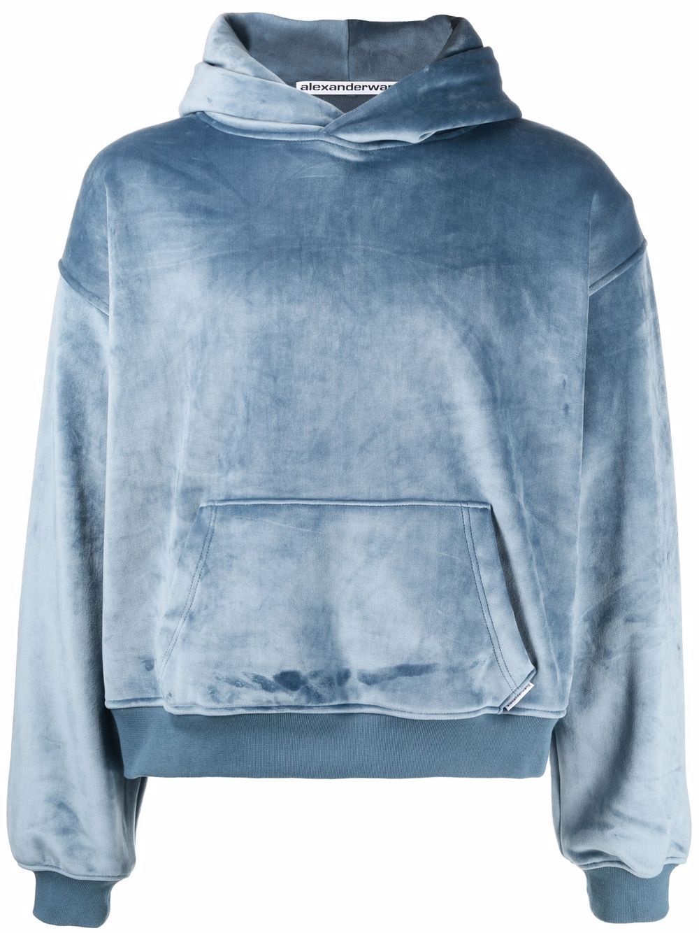 velour pullover hoodie - 1