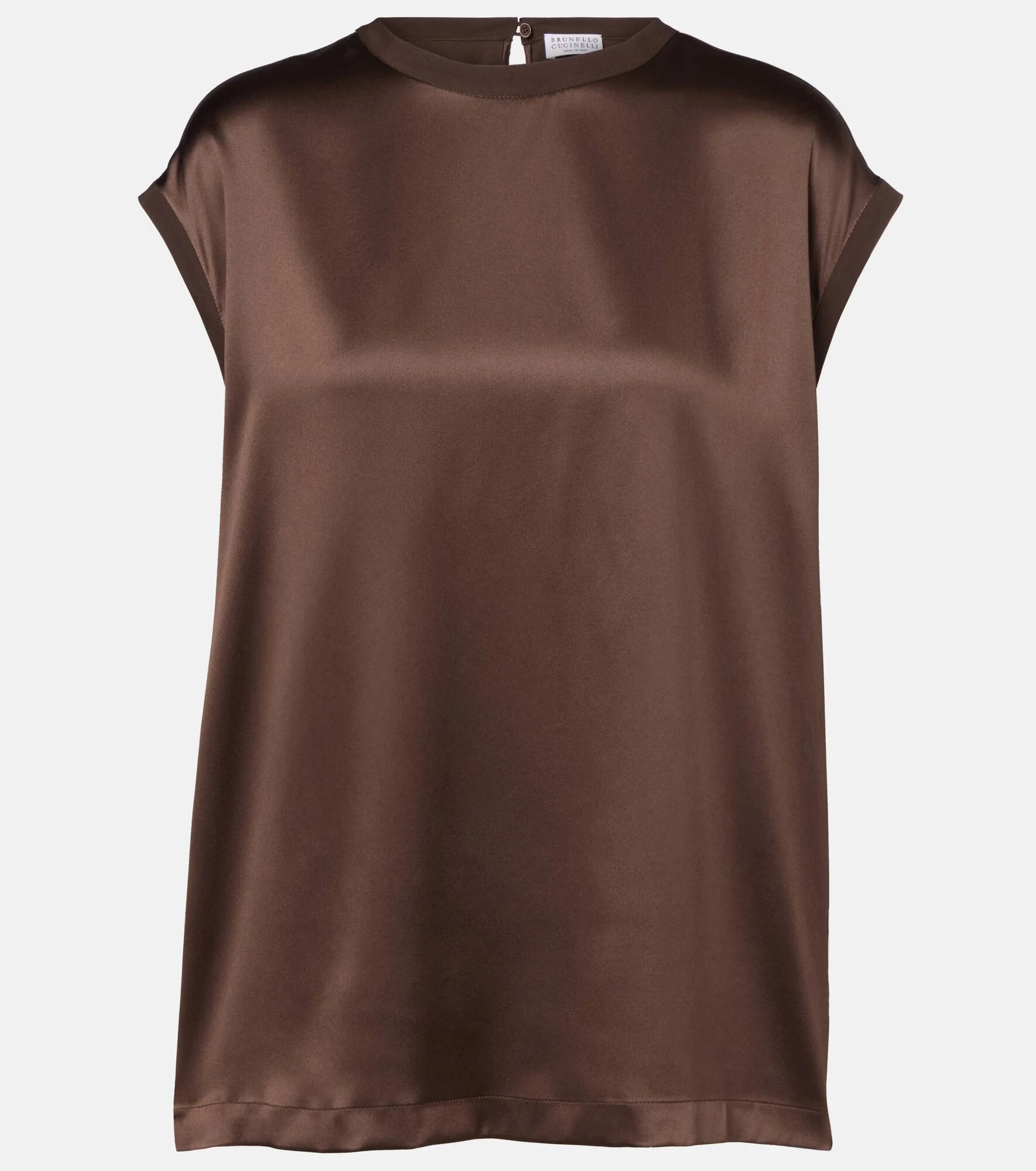 Silk-blend satin top - 1