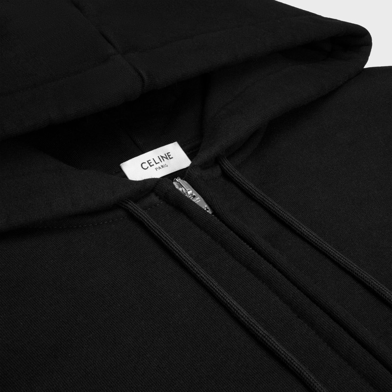zipped hoodie IN cotton fleece 3