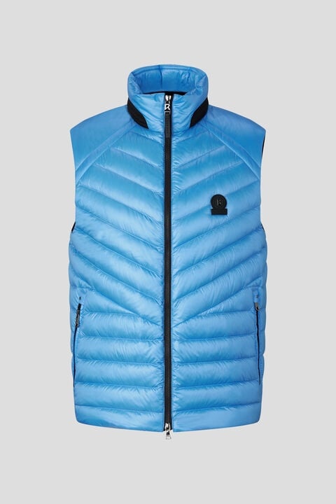 Lasse lightweight down vest in Ice blue - 1