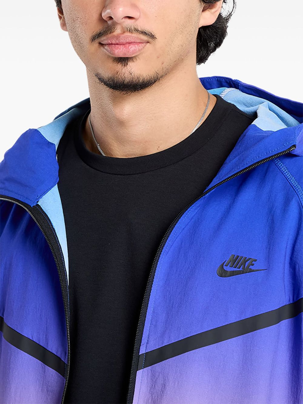 zip-fastening hooded jacket - 3