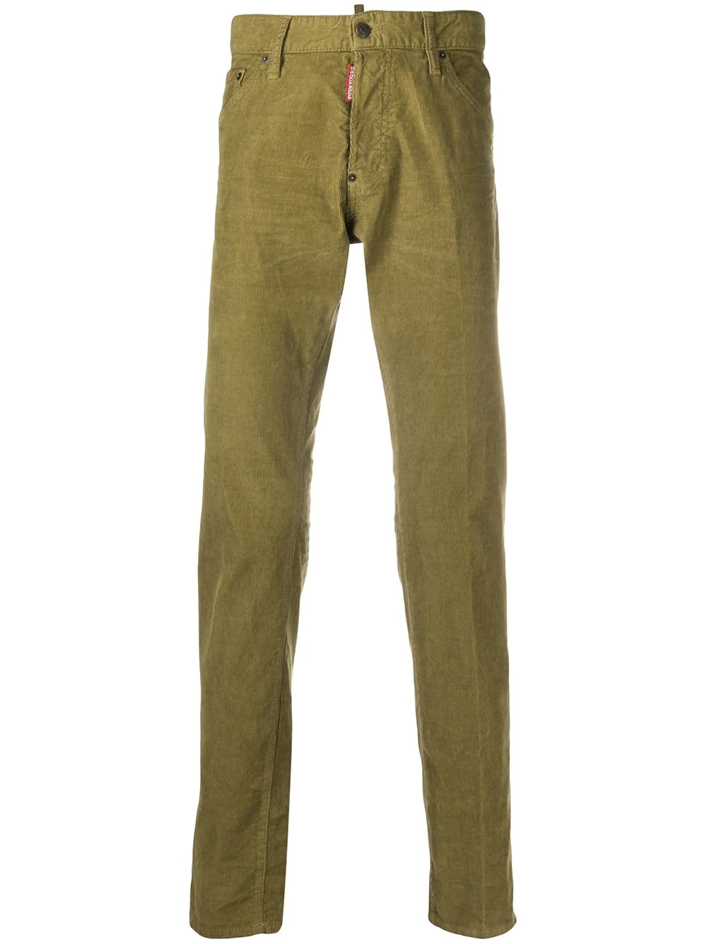 straight-fit corduroy trousers - 1