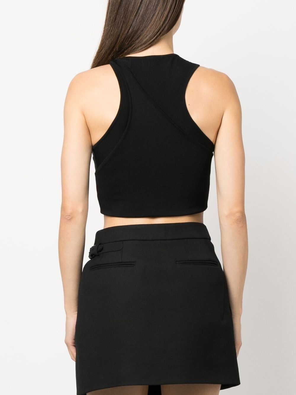 fine-knit cropped top - 4