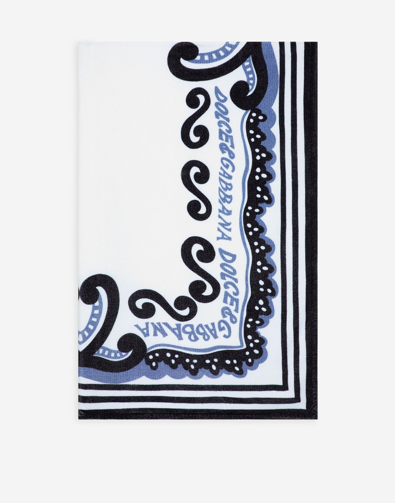Dolce & Gabbana Marina-print cotton beach towel outlook