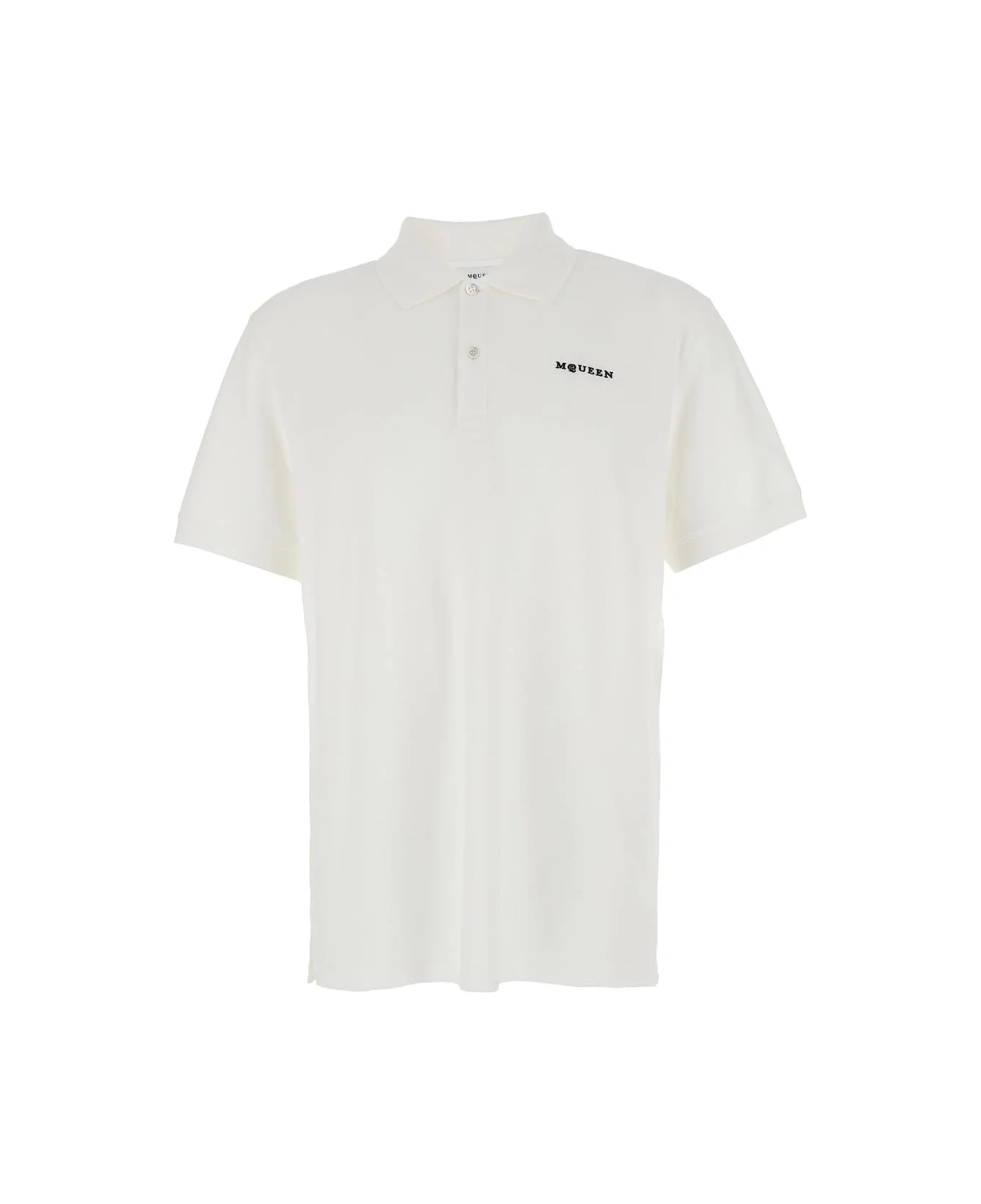 Logo Embroidery Polo Shirt - 1