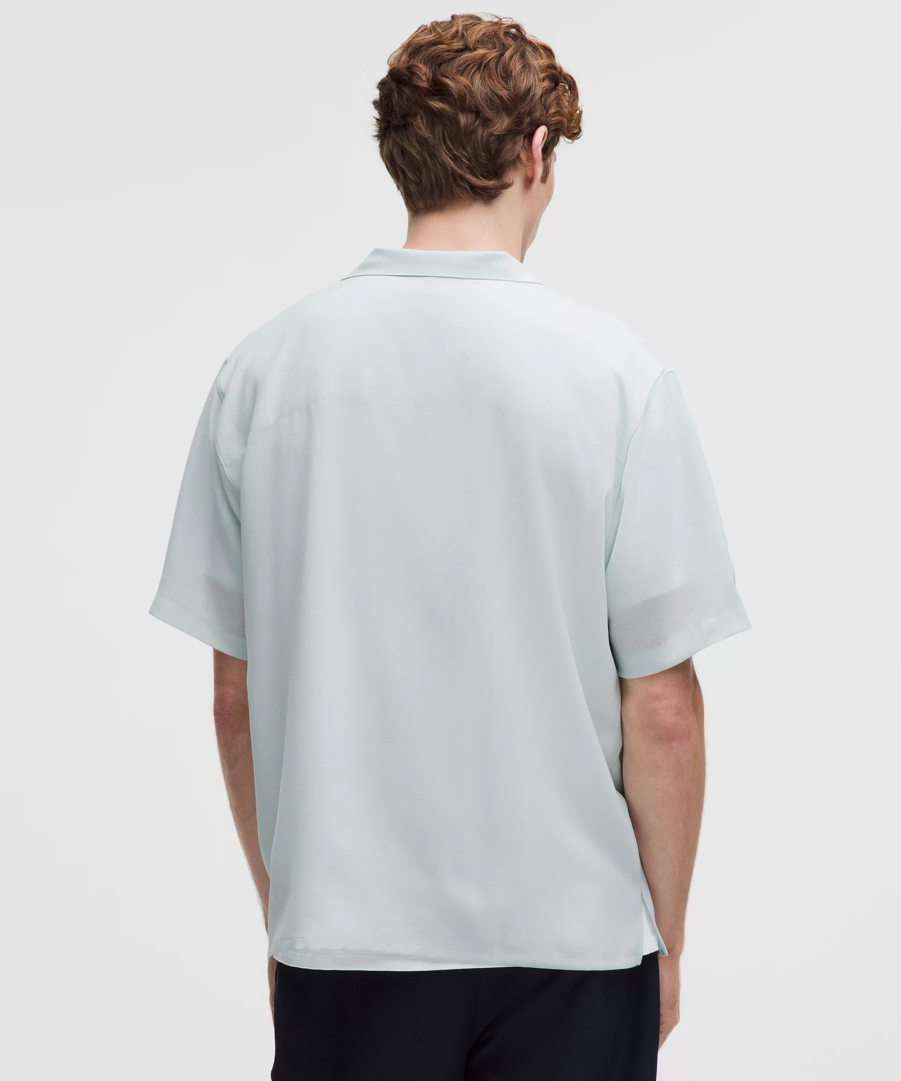 Lightweight Camp Collar Button-Up Shirt *Pocket - 3
