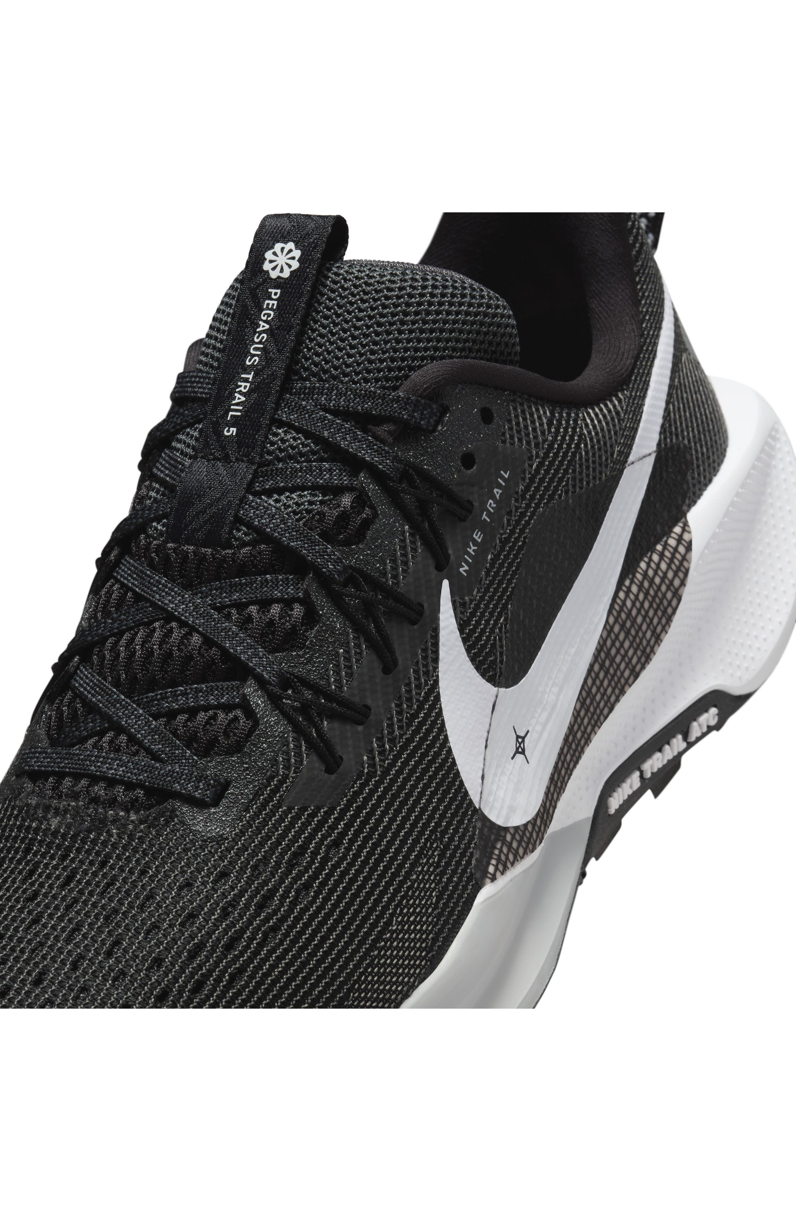 Nike ReactX Pegasus 5 Trail Running Shoe in Black/Anthracite/Grey/White at Nordstrom - 8