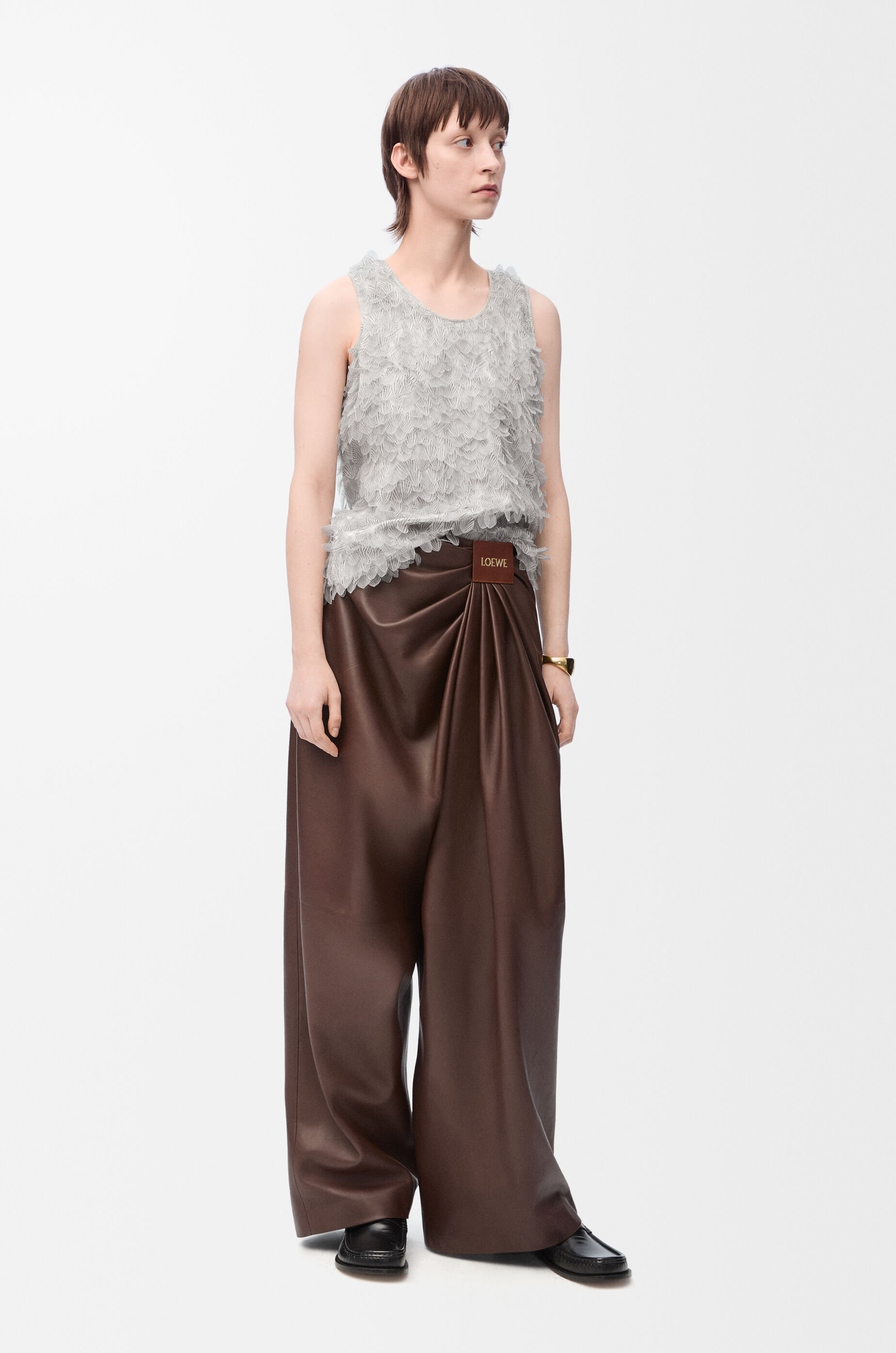 Embellished tank top in viscose - 2