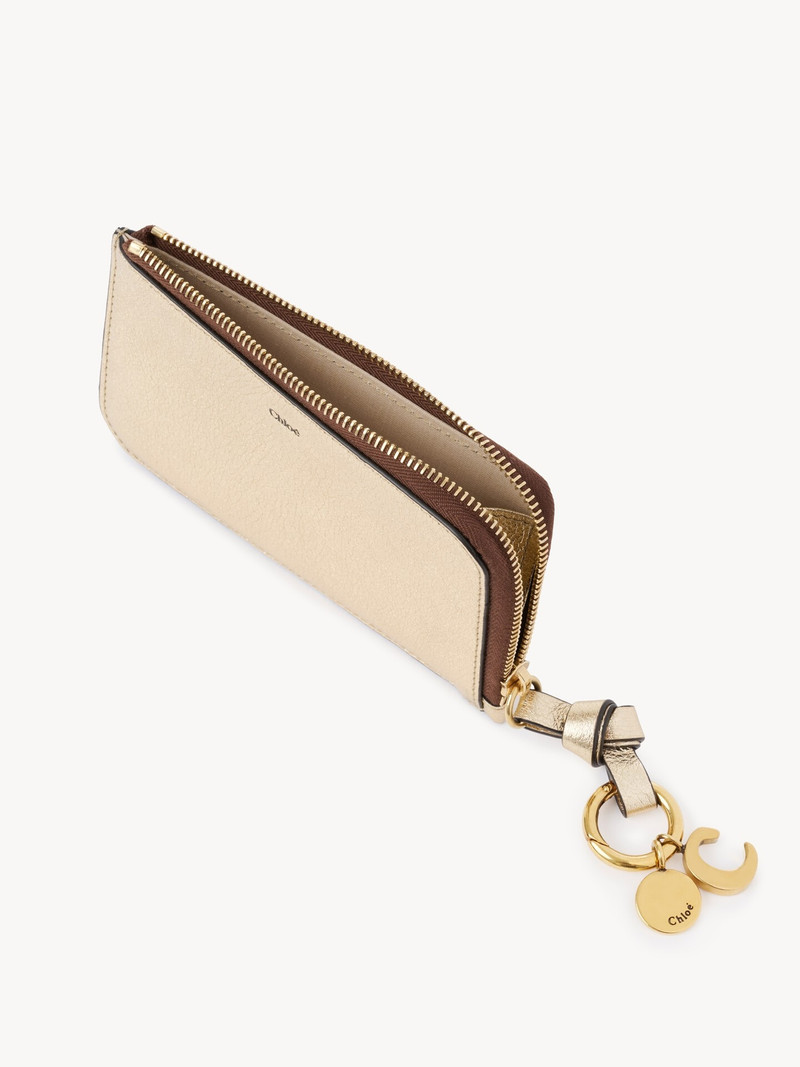 ALPHABET WALLET IN METALLIZED LEATHER 4