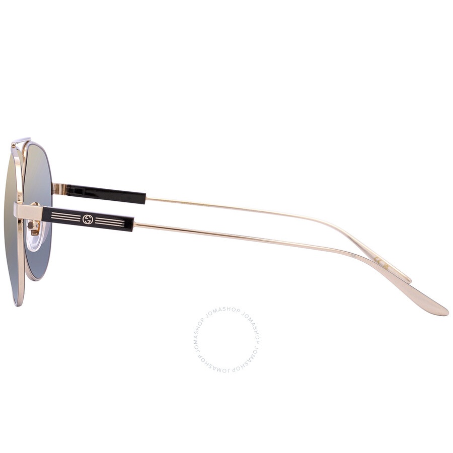 Gucci Yellow Pilot Men's Sunglasses GG1311S 002 61 - 4