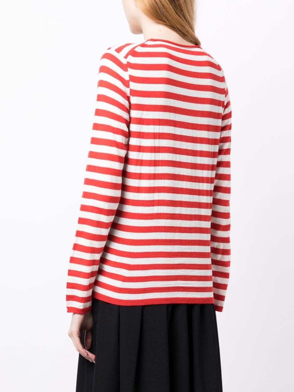 striped wool-blend jumper - 4