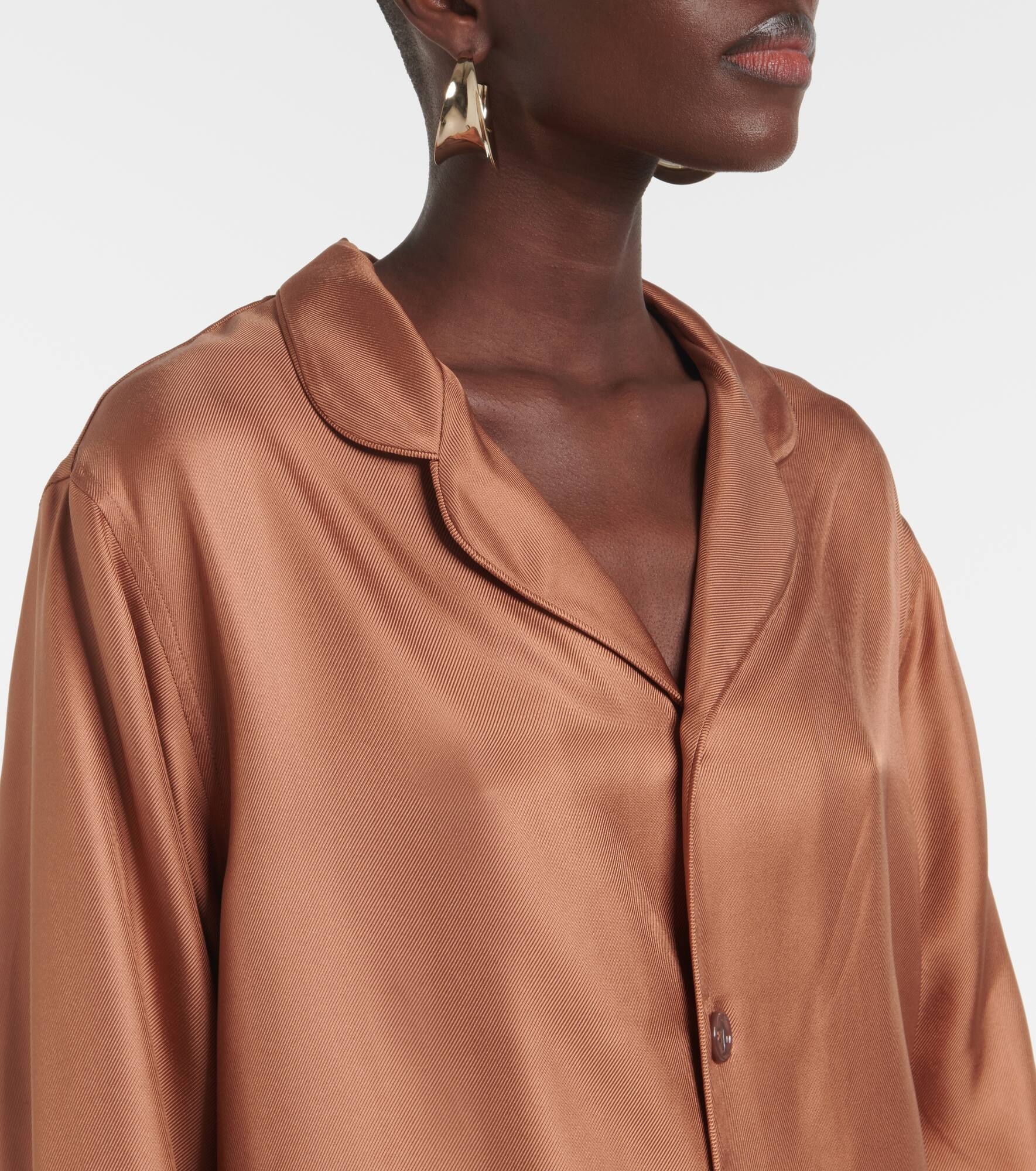 Silk twill shirt - 4