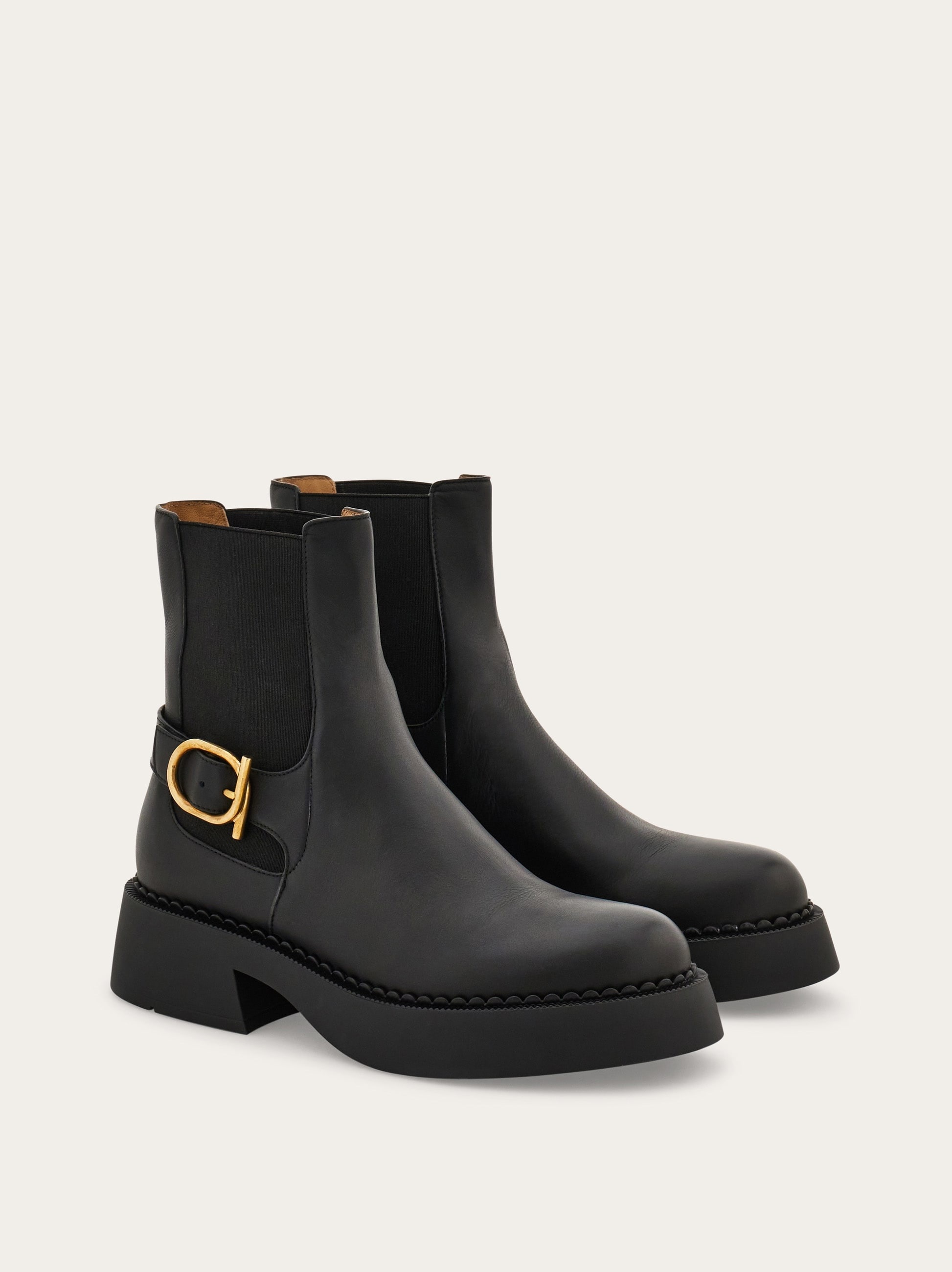Gancini buckle Chelsea boot - 5