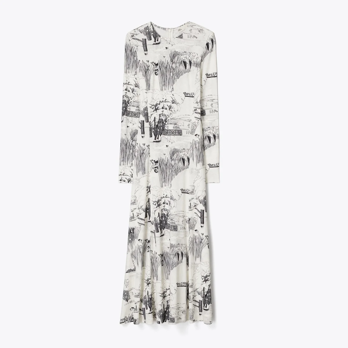 Printed Viscose Jersey Dress - 1