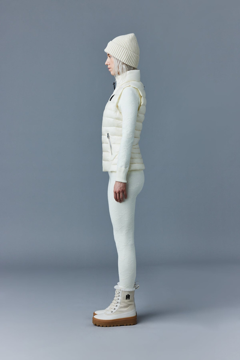 KARLY Recycled E3-Lite down vest with peplum 3