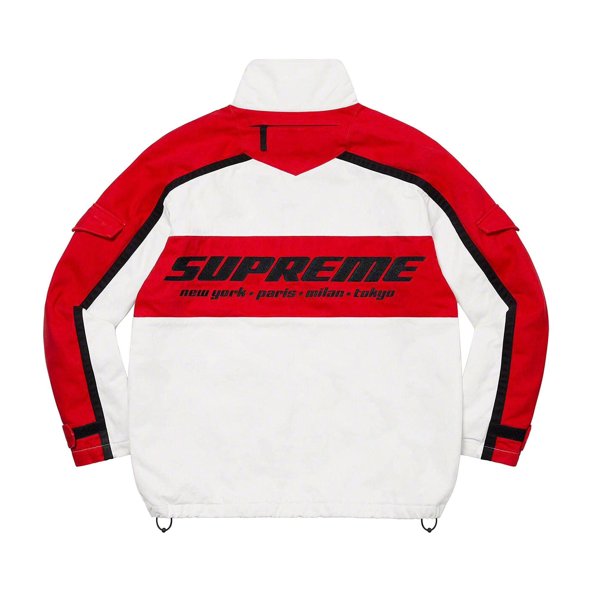 Supreme Brushed Twill Zip Jacket 'White' - 2