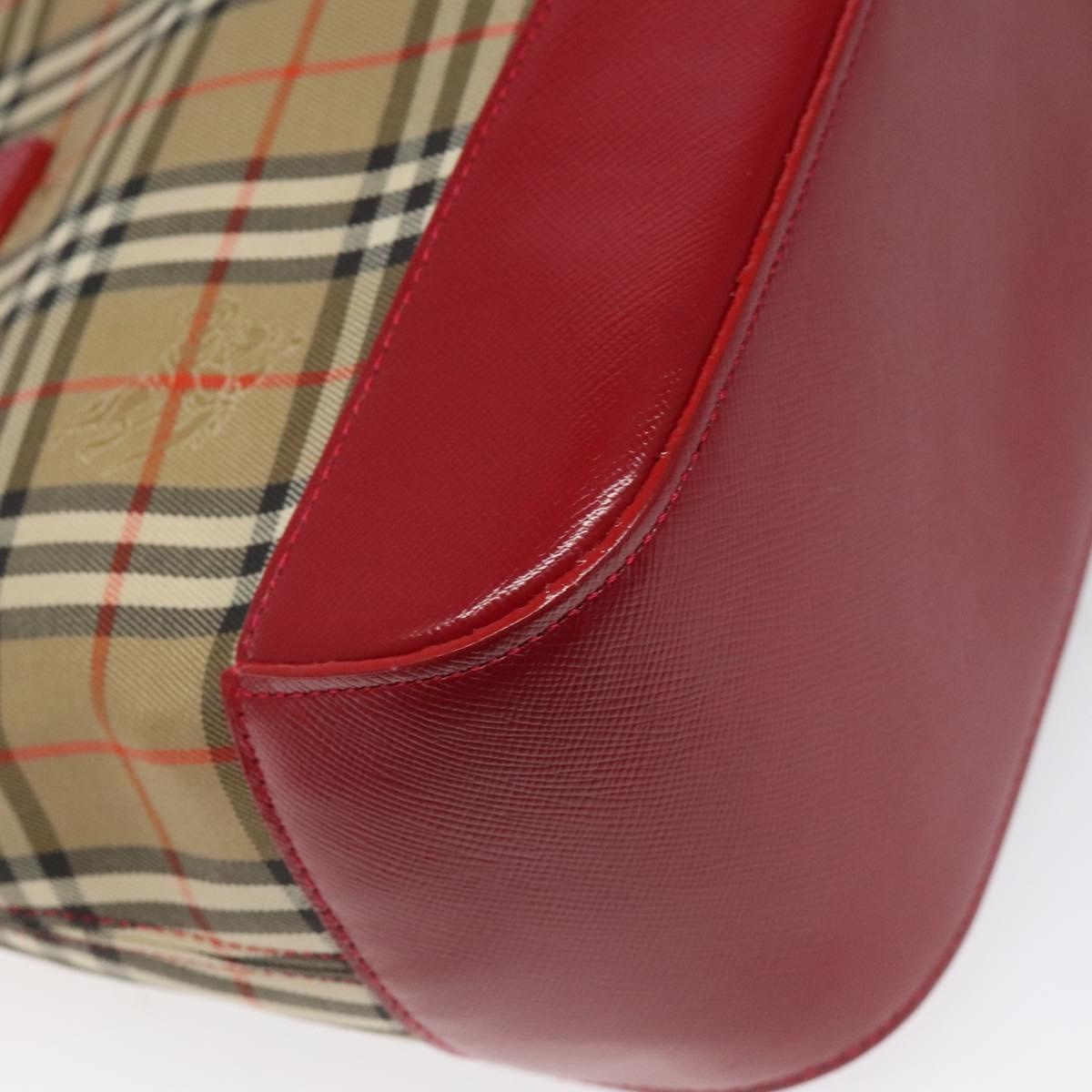 Burberry Nova Check Hand Bag Canvas Beige - 13