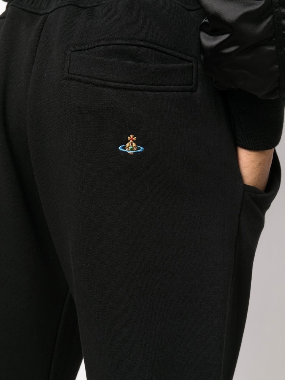 orb-embroidered track pants - 5