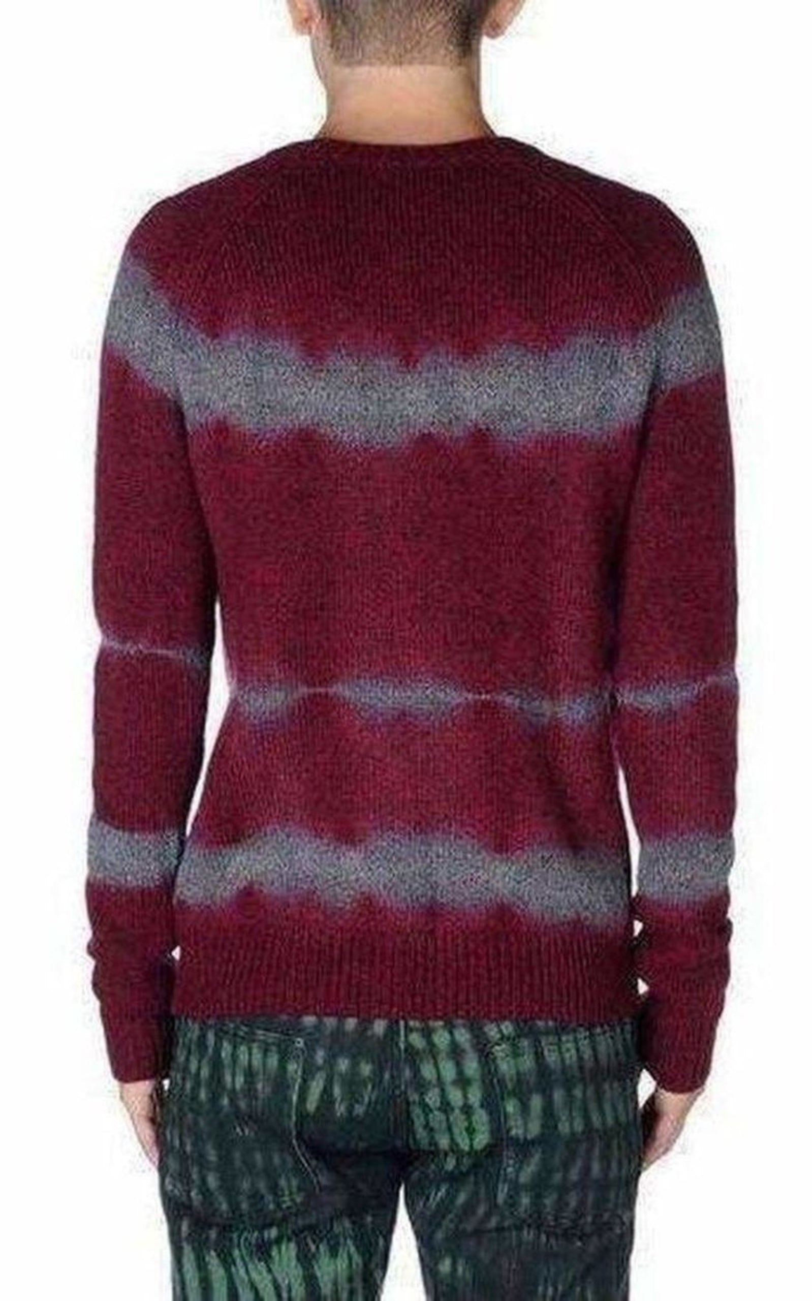 Miles Burgundy  Wool Sweater - 4