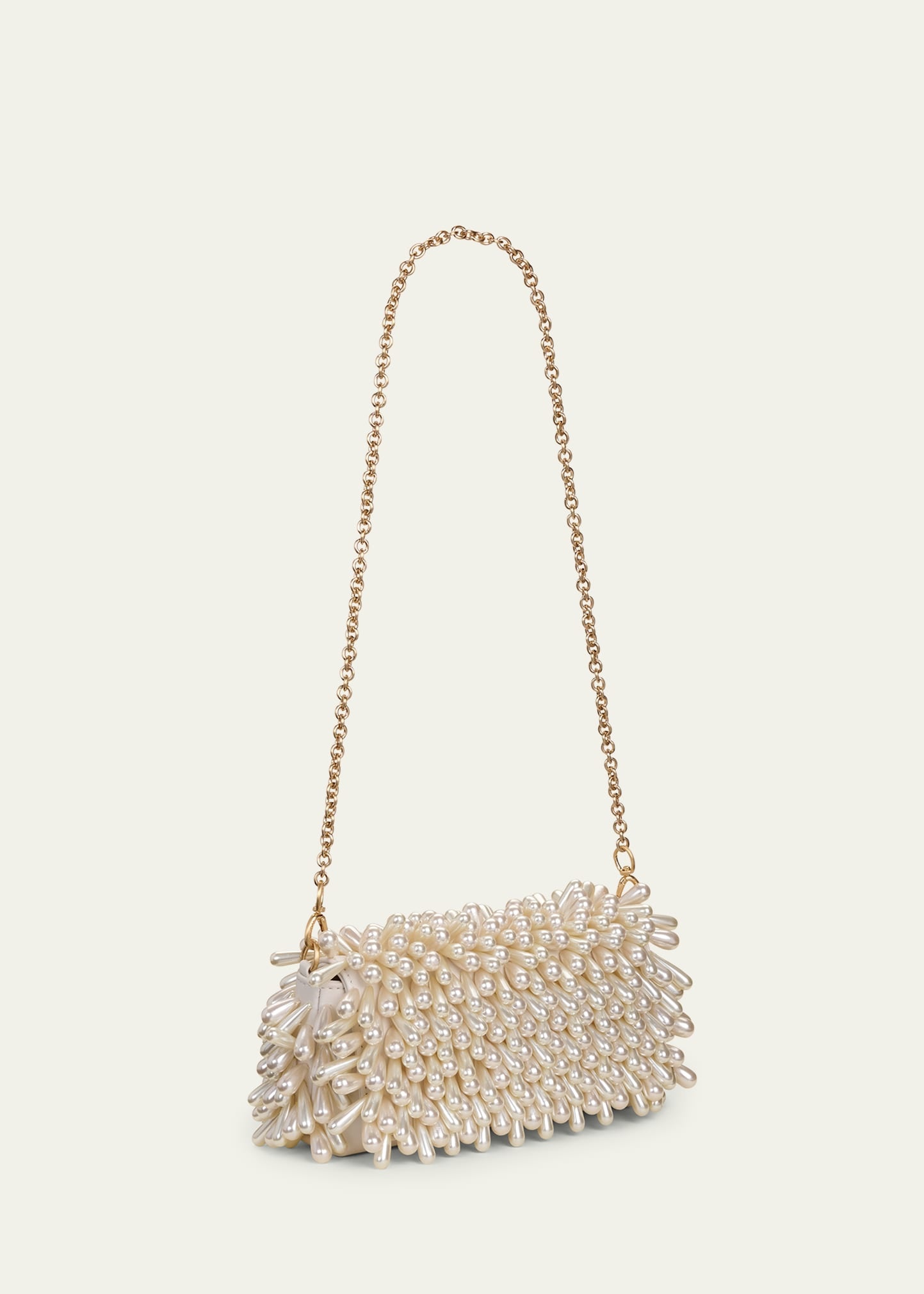 Perla Pearly Beaded Shoulder Bag - 2