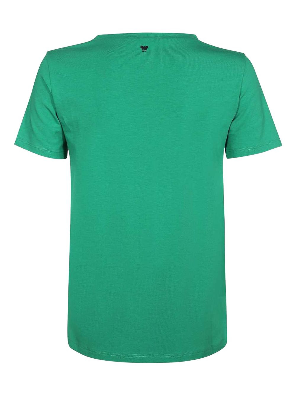 ribbed-neckline T-shirt - 2